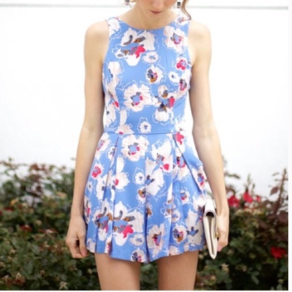 Floral Romper Sz Med
